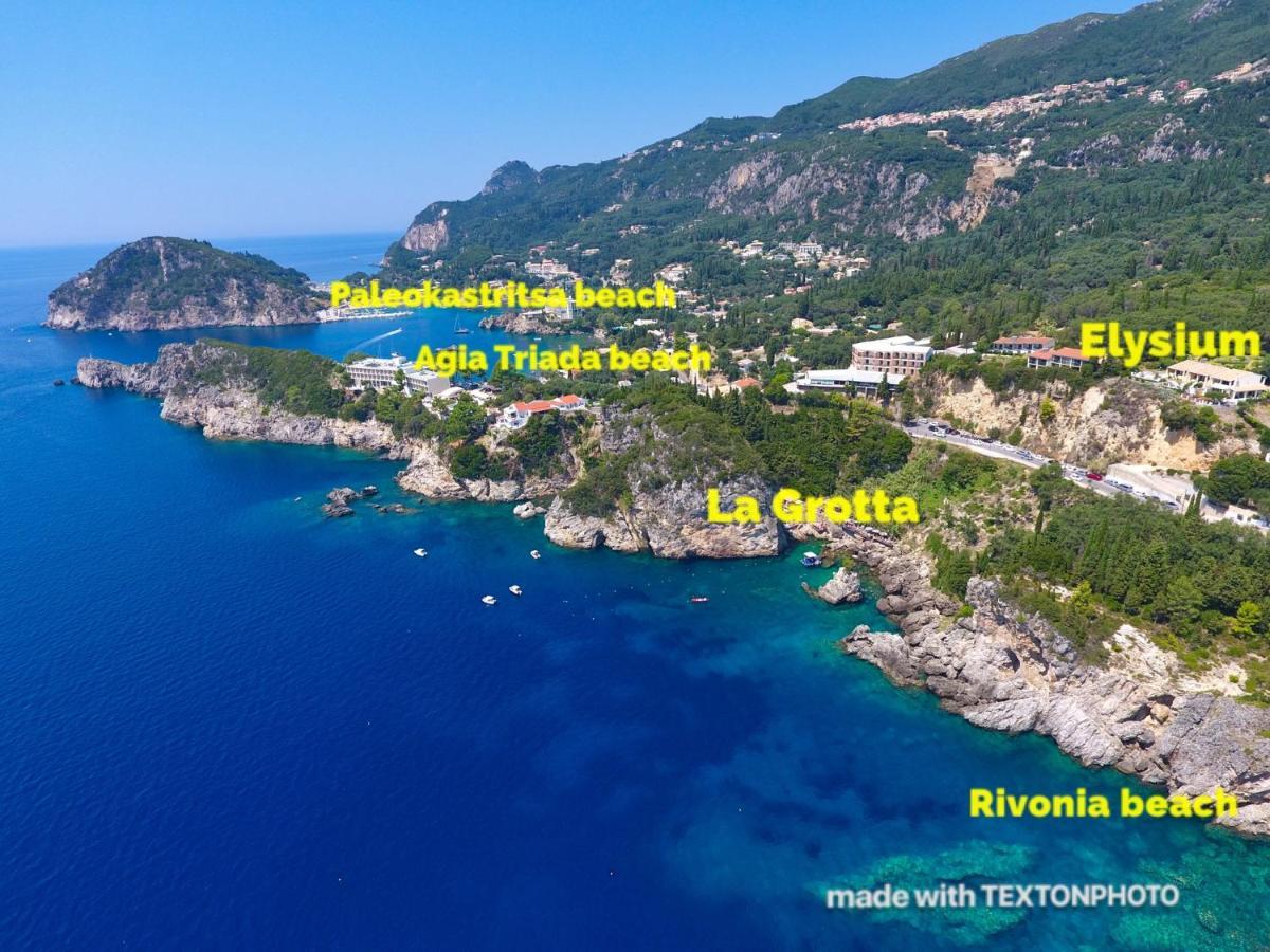 Elysium Apartments Corfu Палеокастрица Экстерьер фото